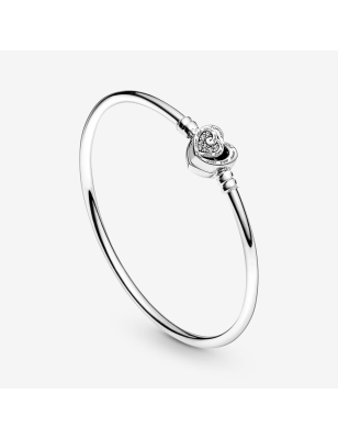 BRACCIALE RIGIDO DOPPIO CUORE DONNA PANDORA  591064C01-19 PANDORA