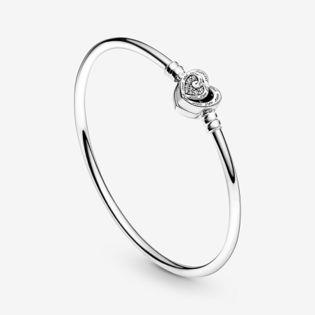 BRACCIALE RIGIDO DOPPIO CUORE DONNA PANDORA  591064C01-19 PANDORA