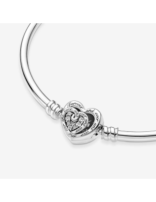 BRACCIALE RIGIDO DOPPIO CUORE DONNA PANDORA 