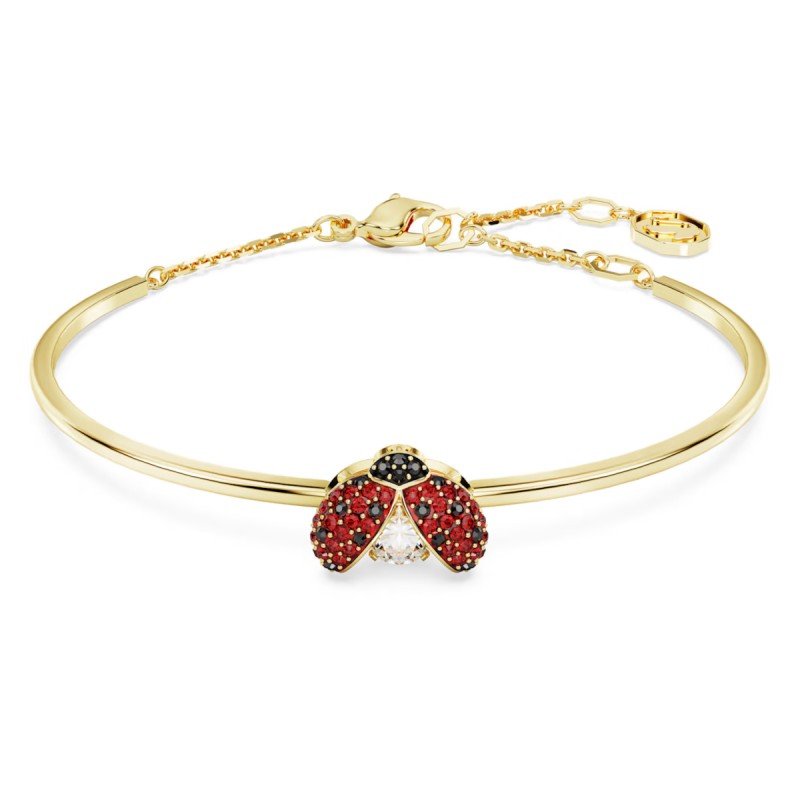 BRACCIALE RIGIDO COCCINELLA ROSSA DONNA SWAROVSKI IDYLLIA