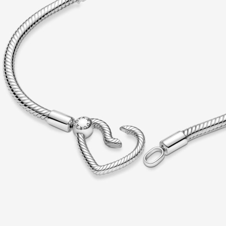 BRACCIALE CON CHIUSURA A CUORE M19 DONNA PANDORA 