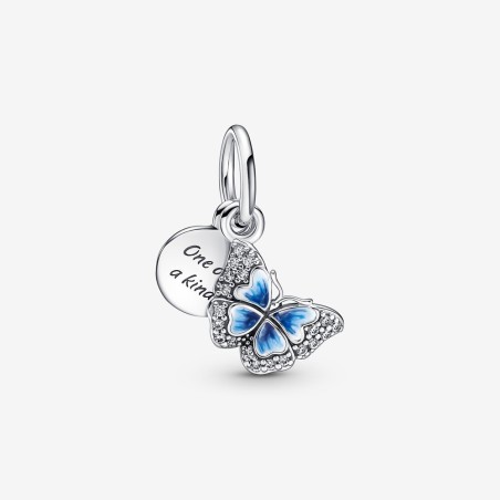 CHARM PENDENTE FARFALLA BLU DONNA PANDORA MOMENTS 790757C01 PANDORA