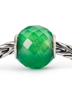 BEAD ONICE VERDE ROTONDO SFACCETTATO DONNA TROLLBEADS 