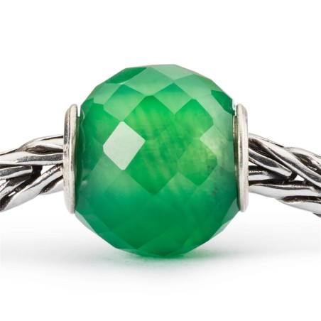 BEAD ONICE VERDE ROTONDO SFACCETTATO DONNA TROLLBEADS 