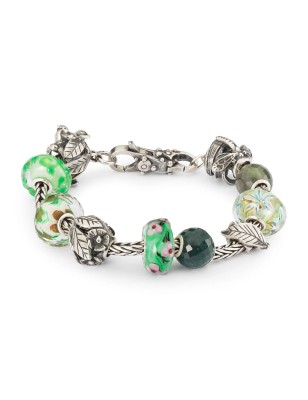 BEAD CALCEDONIO VERDE ROTONDO SFACCETTATO TROLLBEADS TSTBE-00034 TROLLBEADS