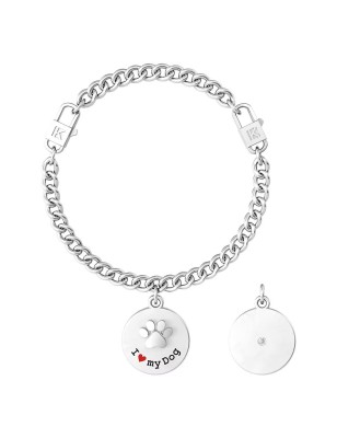 BRACCIALE I LOVE MY DOG KIDULT ANIMAL PLANET 731963 KIDULT