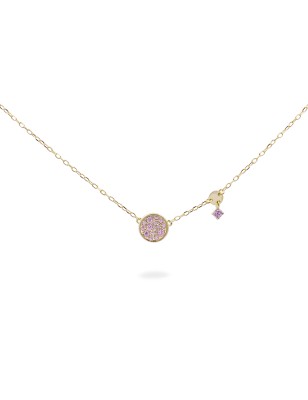 GIROCOLLO CERCHIO PAVE' ROSA DONNA RUE DES MILLE