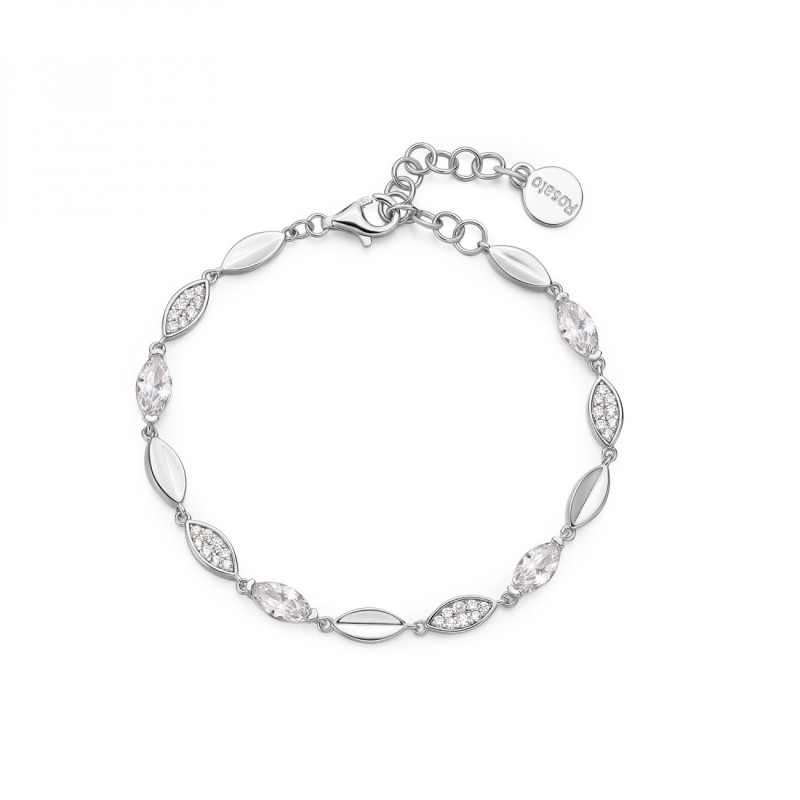 BRACCIALE MORBIDO GAIA IN ARGENTO DONNA ROSATO 