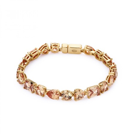 BRACCIALE SNODATO PLACCATO ORO GIALLO DONNA ROSATO  RZGE13 ROSATO