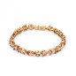 BRACCIALE SNODATO PLACCATO ORO GIALLO DONNA ROSATO 