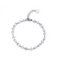 BRACCIALE MORBIDO CON ZIRCONI BIANCHI DONNA ROSATO 