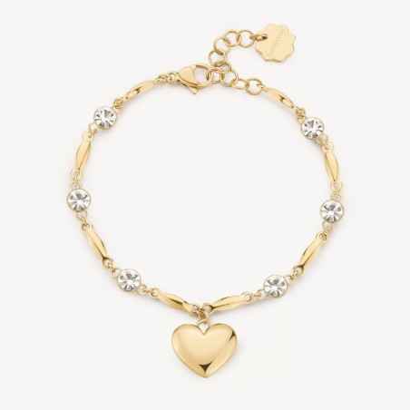 BRACCIALE CHAKRA AMORE CON CUORE COLOR ORO BROSWAY BHKB212 BROSWAY