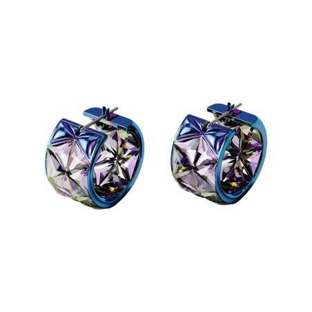 ORECCHINI CERCHIO BLU DONNA SWAROVSKI CURIOSA 5599877 SWAROVSKI