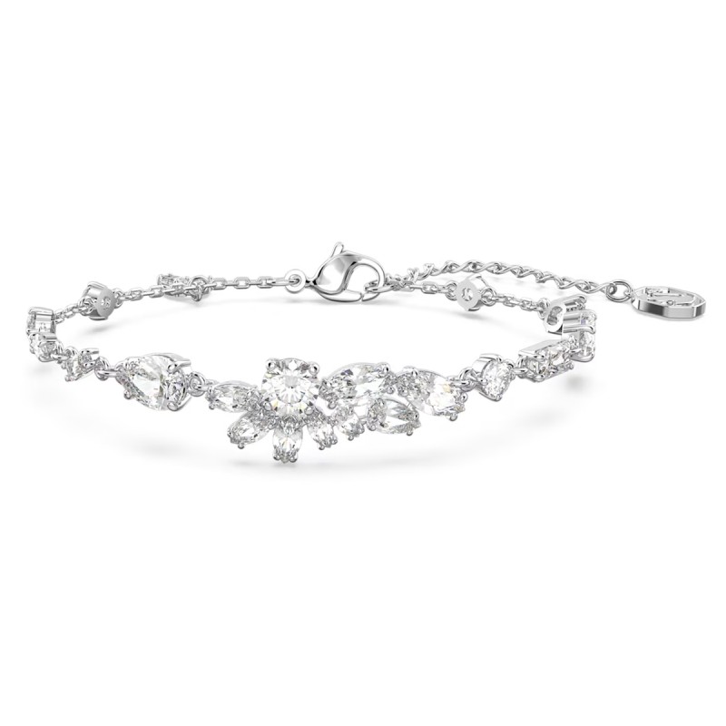 BRACCIALE FIORE BIANCO DONNA SWAROVSKI GEMA