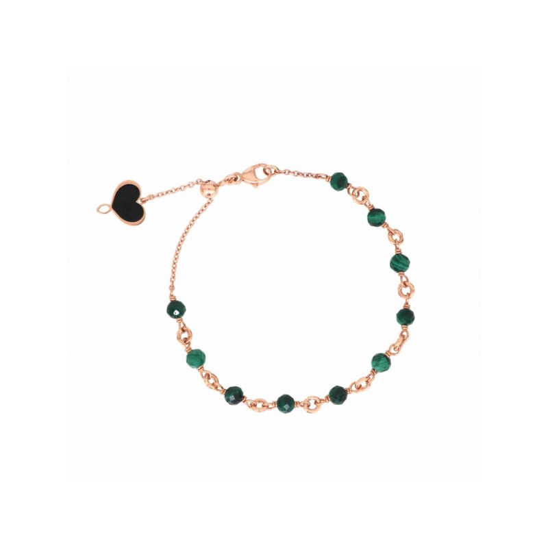 BRACCIALE CON MAGLIE E MALACHITE DONNA MAMAN ET SOPHIE