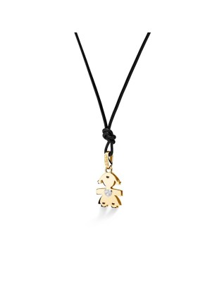 COLLANA BIMBA ORO GIALLO DIAMANTI I CLASSICI DONNA LE BEBE'  LBB062 LE BEBE'