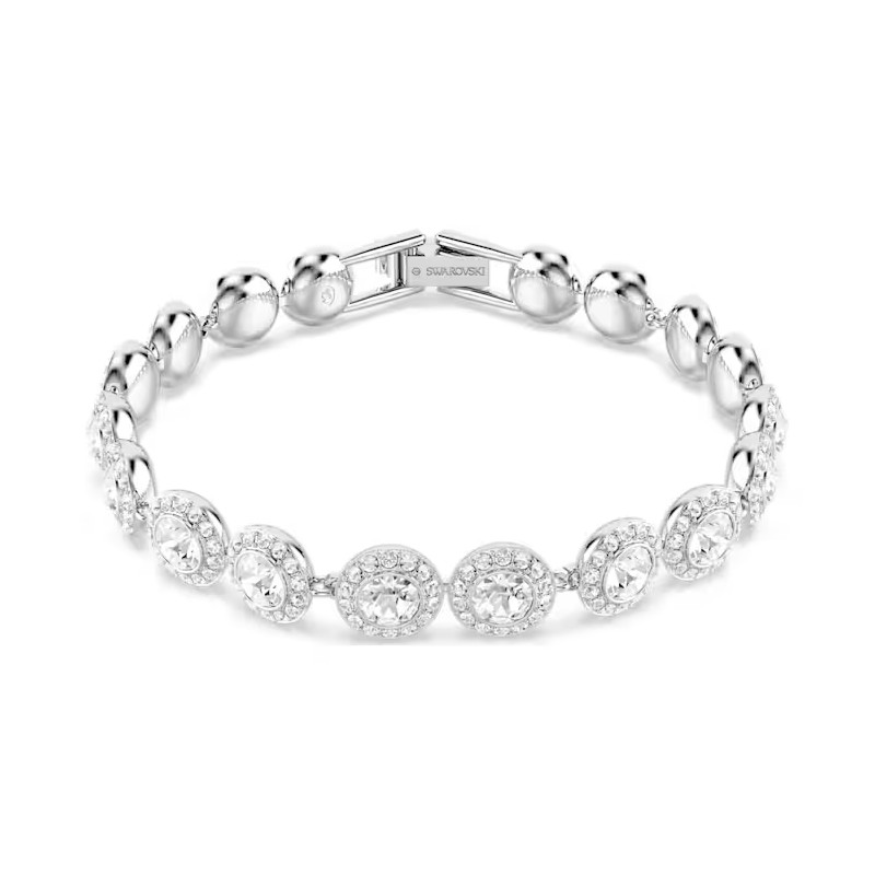 BRACCIALE TENNIS BIANCO UNA ANGELIC DONNA SWAROVSKI 