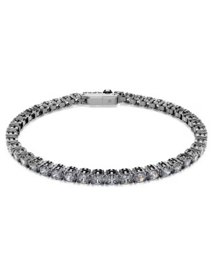 BRACCIALE MATRIX TENNIS PLACCATO RUTENIO UOMO SWAROVSKI 