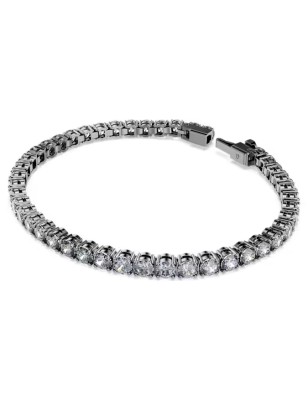 BRACCIALE MATRIX TENNIS PLACCATO RUTENIO UOMO SWAROVSKI 