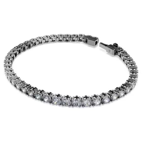 BRACCIALE MATRIX TENNIS PLACCATO RUTENIO UOMO SWAROVSKI 