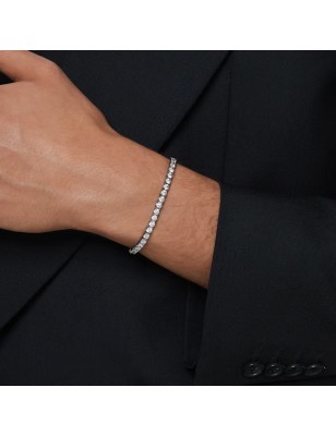 BRACCIALE MATRIX TENNIS PLACCATO RUTENIO UOMO SWAROVSKI  5706561 SWAROVSKI