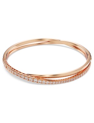 BRACCIALE TWIST COLOR ORO ROSA DONNA SWAROVSKI 