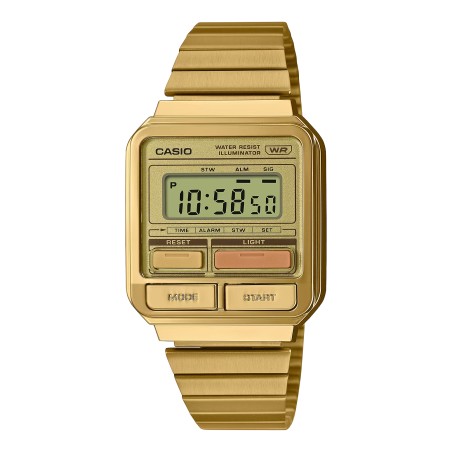 OROLOGIO DIGITALE ORO UOMO-DONNA CASIO VINTAGE A120WEG-9AEF CASIO