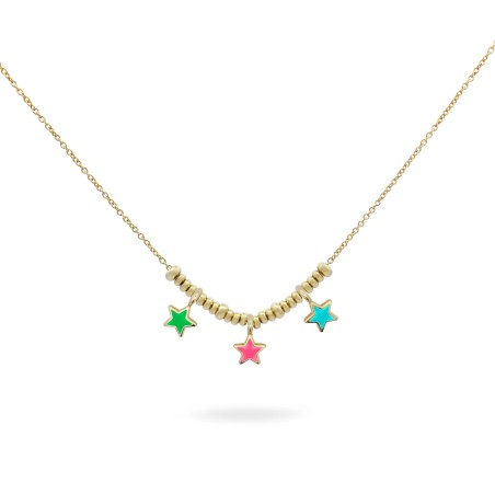 GIROCOLLO MICRO ANELLI E STELLE COLORFUN DONNA RUE DES MILLE GR-023 3STE AU RUE DES MILLE