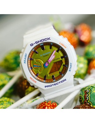 OROLOGIO RESINA BIANCA DONNA CASIO G-SHOCK GMA-S2100BS-7AER CASIO