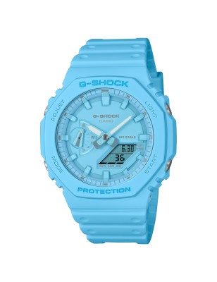 OROLOGIO TONE ON TONE AZZURRO UOMO CASIO G-SHOCK GA-2100-2A2ER CASIO