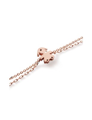 BRACCIALE BIMBA ORO ROSA DIAMANTE I CLASSICI LE BEBE' LBB525 LE BEBE'