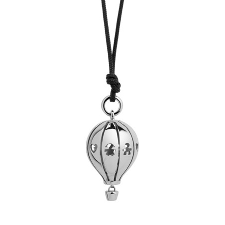 COLLANA SUONAMORE MONGOLFIERA ARGENTO CORDINO LE BEBE' SNM050 LE BEBE'