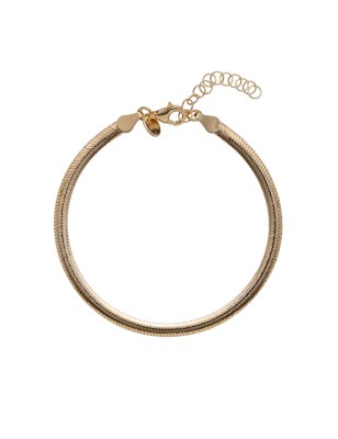 BRACCIALE CATENA PIATTA ZIGRINATA DONNA ALISIA GLENDA AL2944-ORO ALISIA