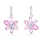 ORECCHINI PENDENTI GEMA FIORE ROSA DONNA SWAROVSKI