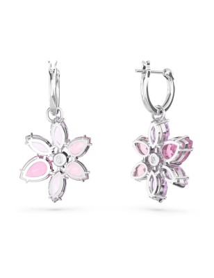 ORECCHINI PENDENTI GEMA FIORE ROSA DONNA SWAROVSKI 5658397 SWAROVSKI