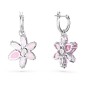 ORECCHINI PENDENTI GEMA FIORE ROSA DONNA SWAROVSKI