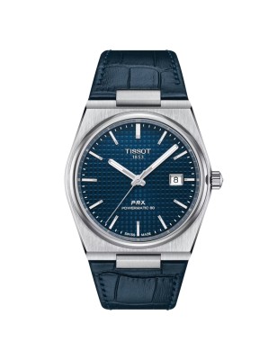 OROLOGIO PELLE BLU POWERMATIC 80 UOMO TISSOT PRX