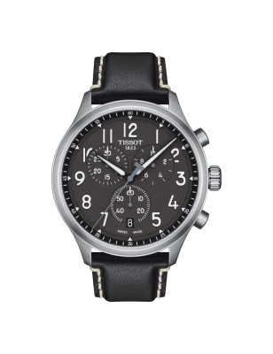 OROLOGIO NERO PELLE UOMO TISSOT CHRONO XL