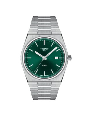 OROLOGIO VERDE 40MM ACCIAIO UOMO TISSOT PRX T1374101109100 TISSOT