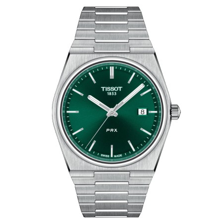 OROLOGIO VERDE 40MM ACCIAIO UOMO TISSOT PRX T1374101109100 TISSOT