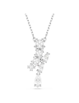 COLLANA MATRIX BIANCO PLACCATO RODIO DONNA SWAROVSKI 