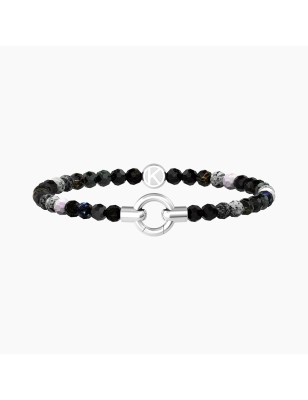 BRACCIALE AGATA NERA STRIATA MAMANONMAMA DONNA KIDULT  732203 KIDULT