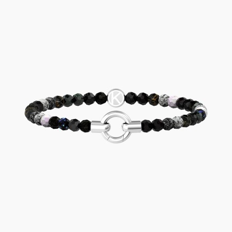 BRACCIALE AGATA NERA STRIATA MAMANONMAMA DONNA KIDULT  732203 KIDULT