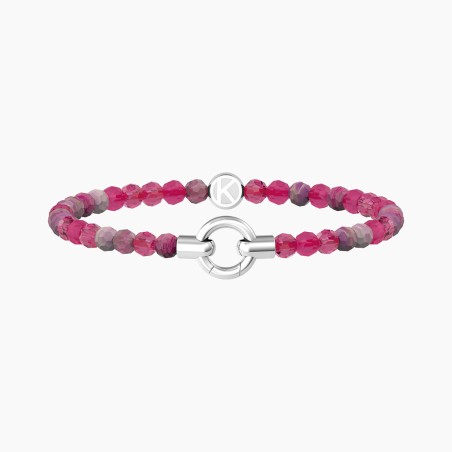 BRACCIALE AGATA FUCSIA STRIATA MAMANONMAMA DONNA KIDULT  732201 KIDULT