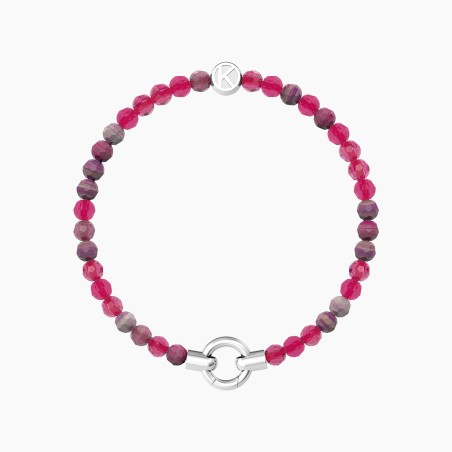 BRACCIALE AGATA FUCSIA STRIATA MAMANONMAMA DONNA KIDULT 