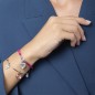 BRACCIALE AGATA FUCSIA STRIATA MAMANONMAMA DONNA KIDULT 