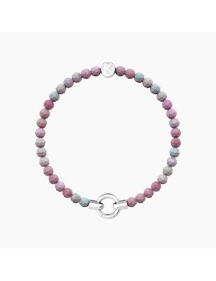 BRACCIALE AGATA ROSA STRIATA MAMANONMAMA DONNA KIDULT 