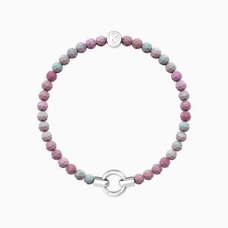 BRACCIALE AGATA ROSA STRIATA MAMANONMAMA DONNA KIDULT 