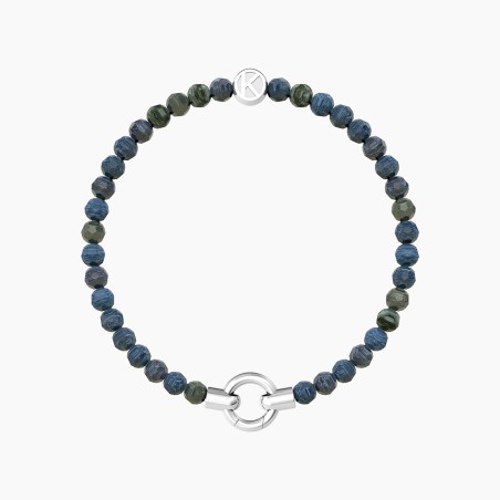 BRACCIALE AGATA AZZURRA STRIATA MAMANONMAMA DONNA KIDULT 