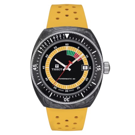 OROLOGIO SIDERAL S GIALLO UOMO TISSOT POWERMATIC 80 T1454079705700 TISSOT